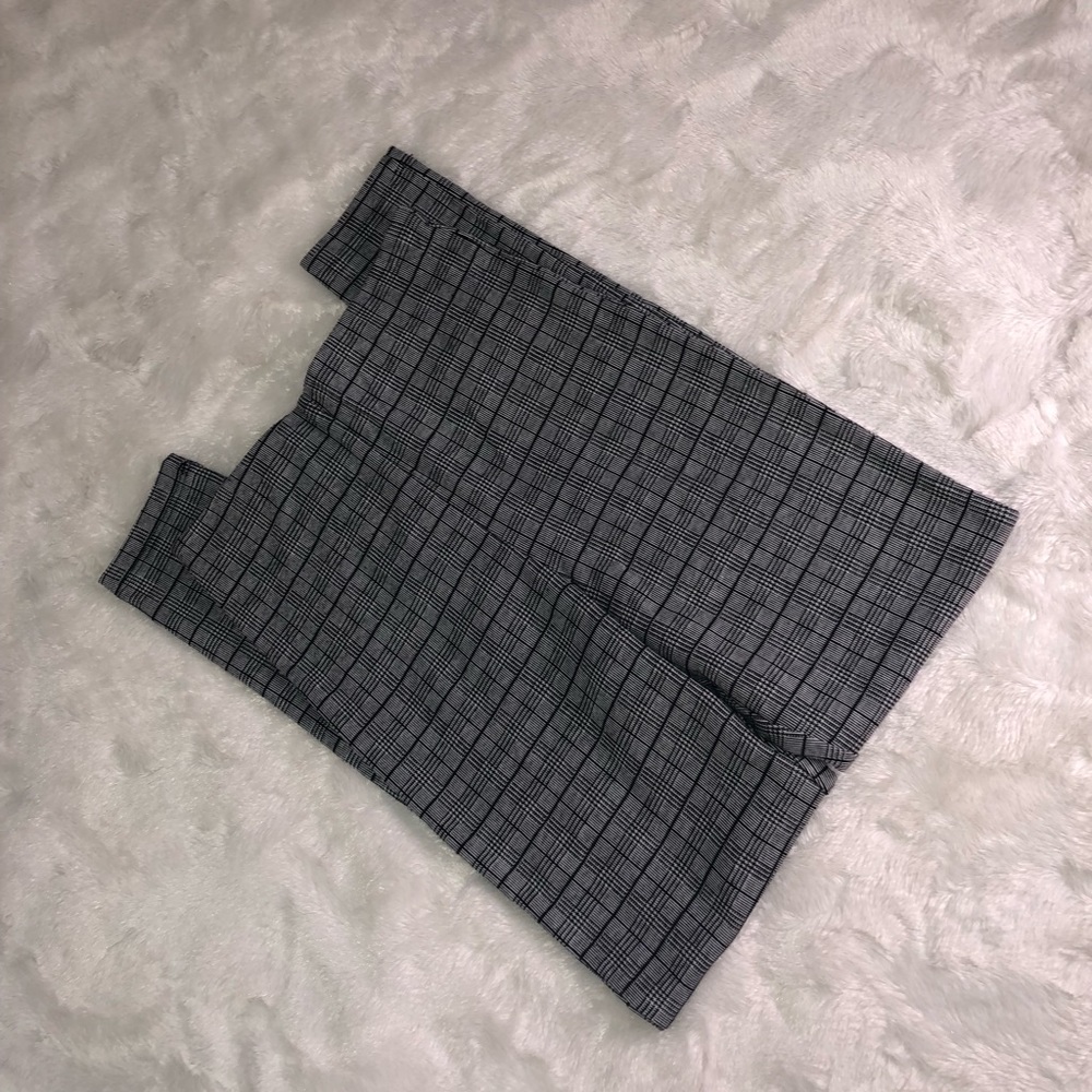 Grey plaid pants